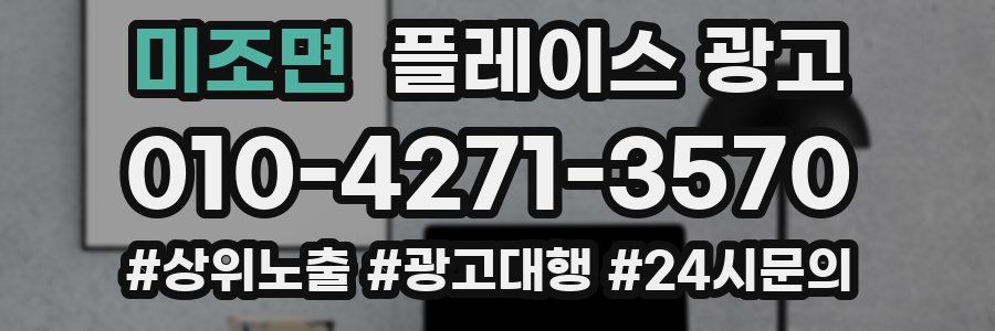 미조면 플레이스 광고