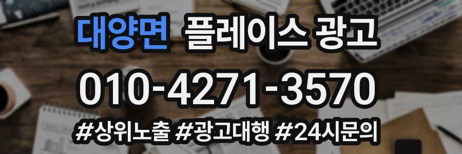 대양면 플레이스 광고