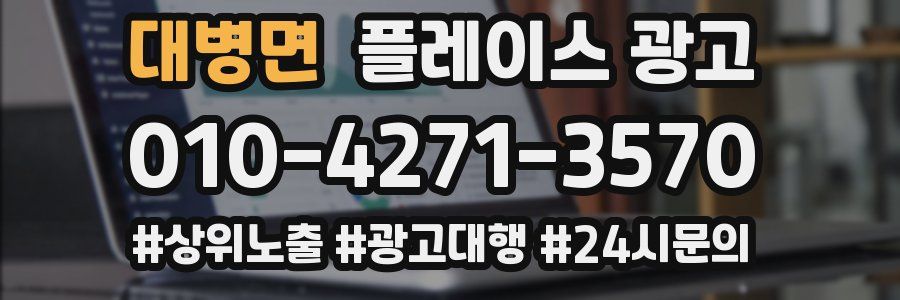 대병면 플레이스 광고
