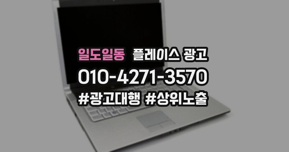 일도일동 플레이스 광고