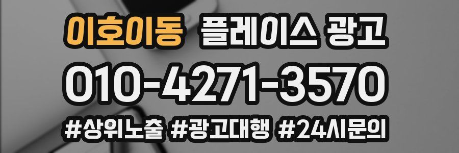 이호이동 플레이스 광고