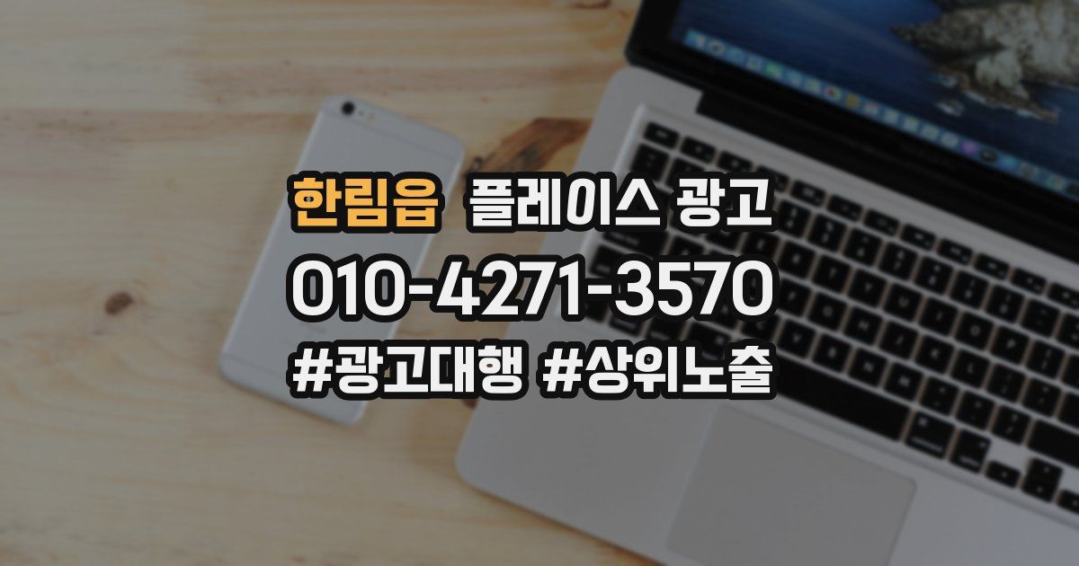 한림읍 플레이스 광고