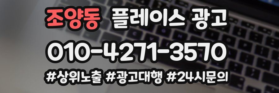 조양동 플레이스 광고