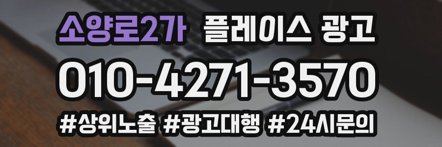 소양로2가 플레이스 광고