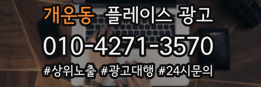 개운동 플레이스 광고