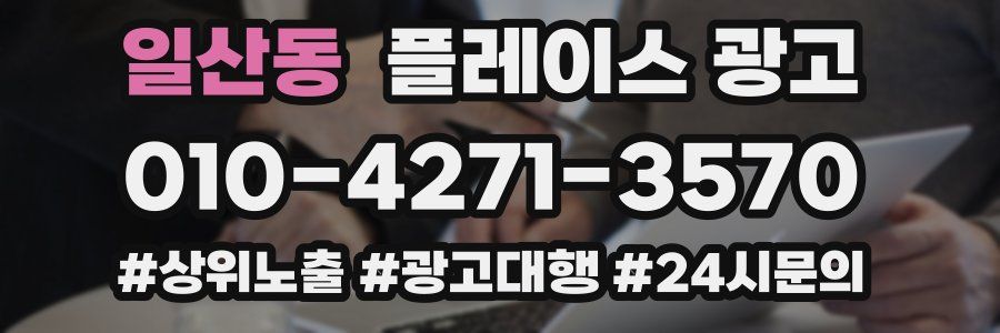 일산동 플레이스 광고