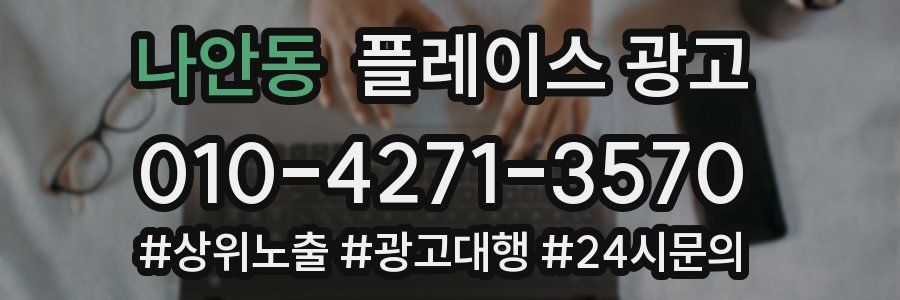 나안동 플레이스 광고