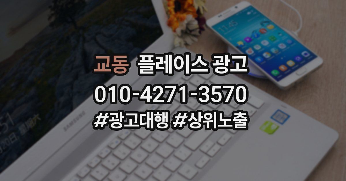 교동 플레이스 광고