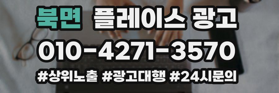 북면 플레이스 광고