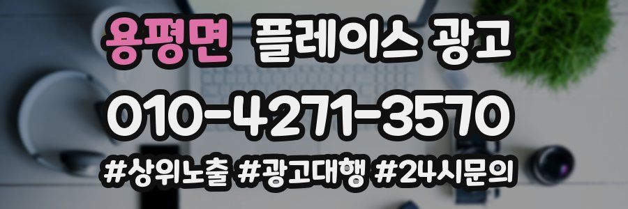 용평면 플레이스 광고