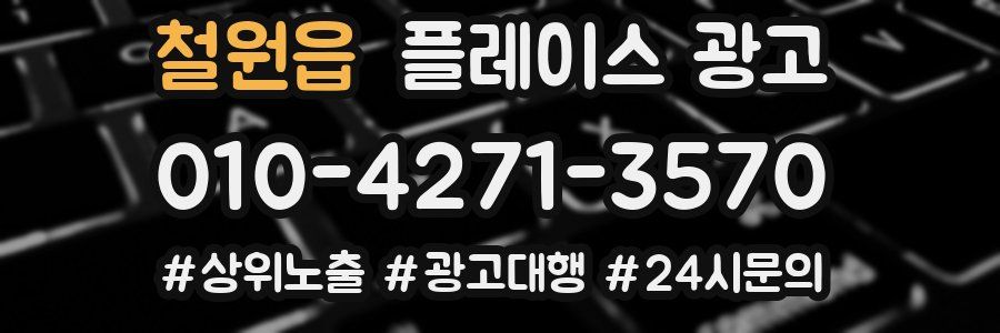 철원읍 플레이스 광고