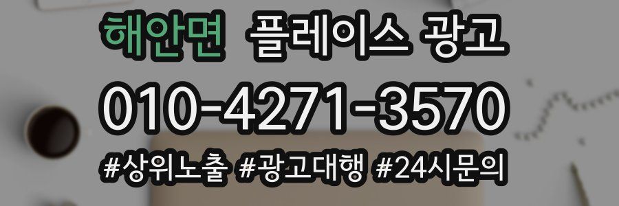 해안면 플레이스 광고