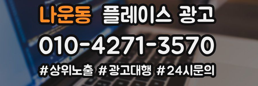 나운동 플레이스 광고