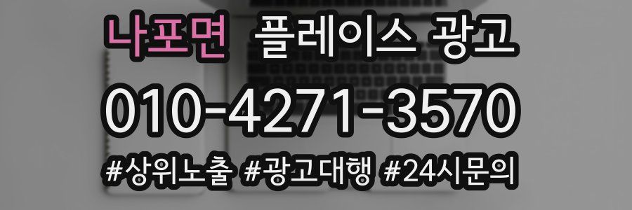 나포면 플레이스 광고