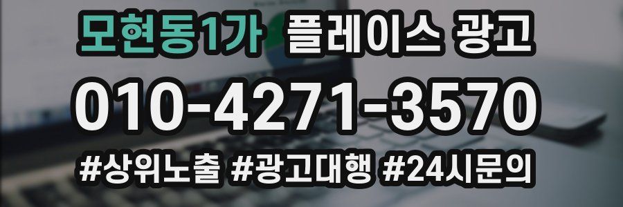 모현동1가 플레이스 광고