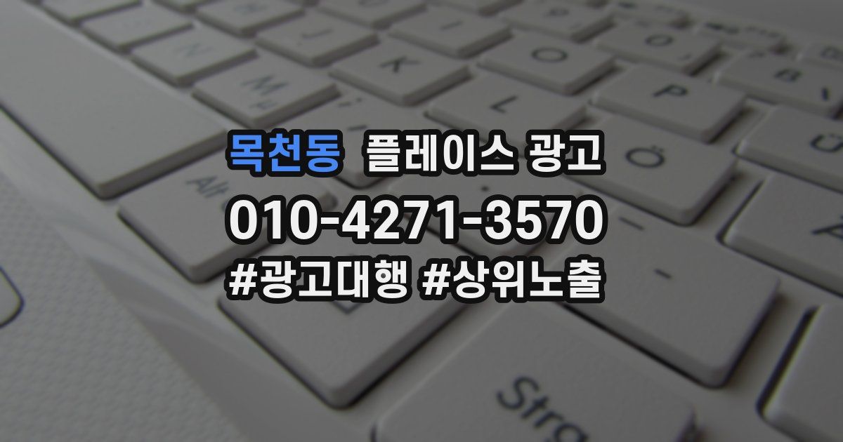 목천동 플레이스 광고