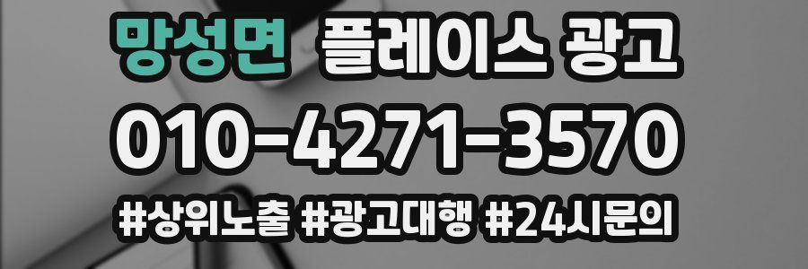 망성면 플레이스 광고