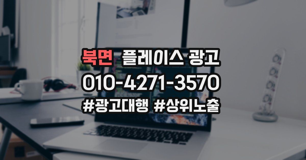 북면 플레이스 광고
