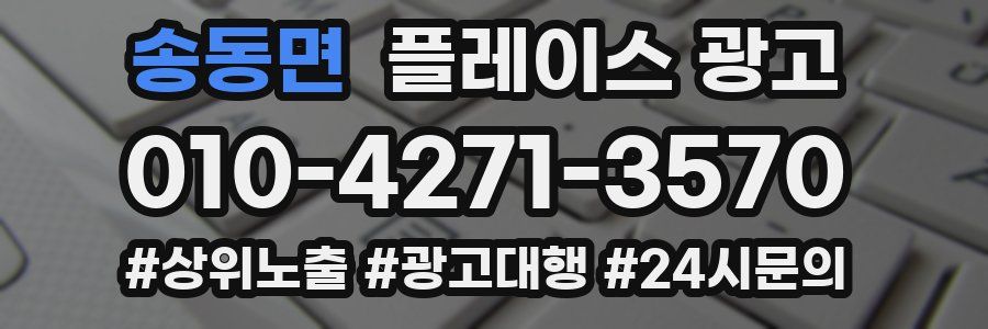 송동면 플레이스 광고