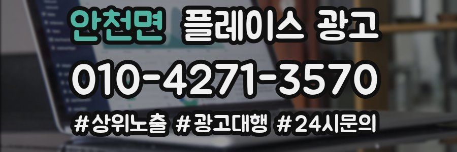 안천면 플레이스 광고
