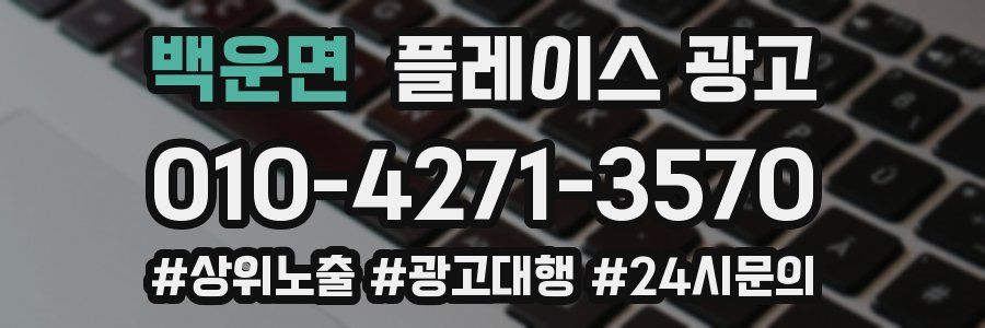 백운면 플레이스 광고