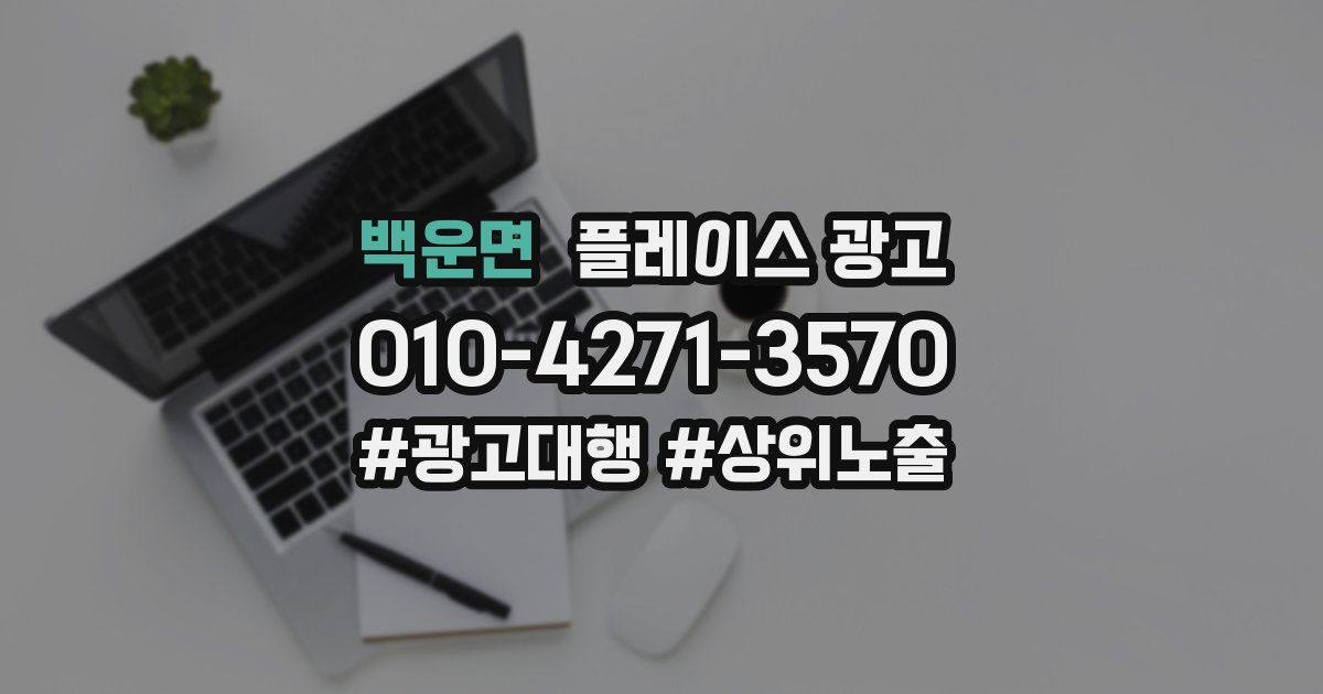 백운면 플레이스 광고