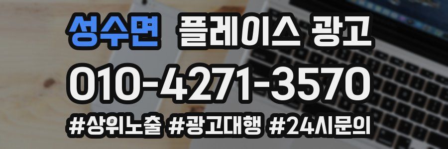 성수면 플레이스 광고