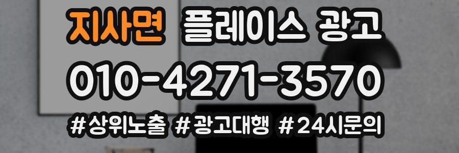 지사면 플레이스 광고