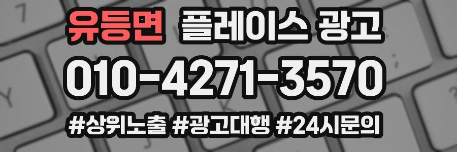 유등면 플레이스 광고