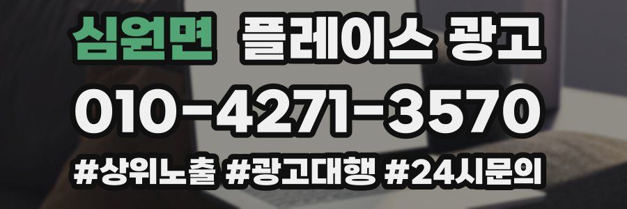심원면 플레이스 광고