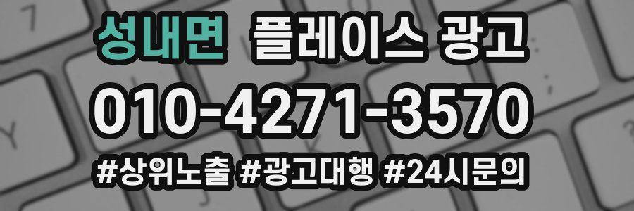 성내면 플레이스 광고