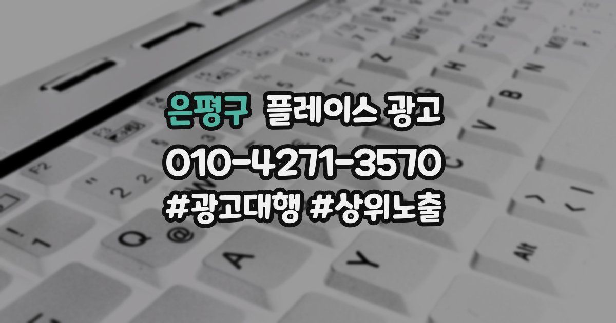 은평구 플레이스 광고