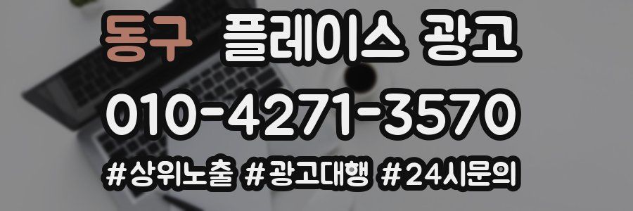 동구 플레이스 광고
