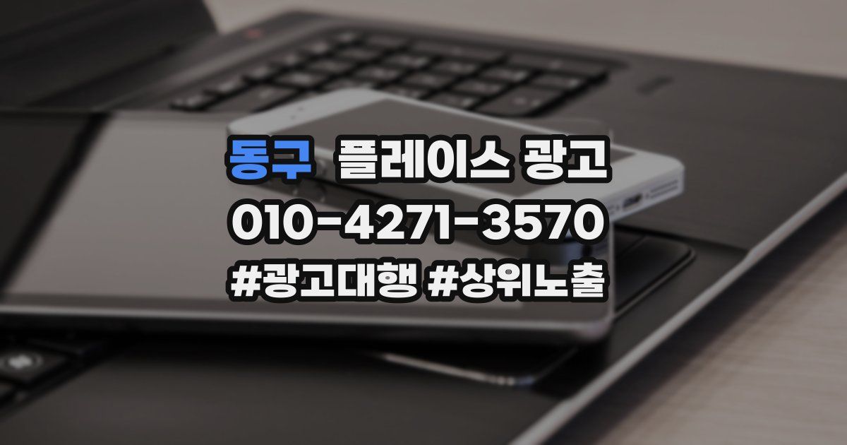 동구 플레이스 광고