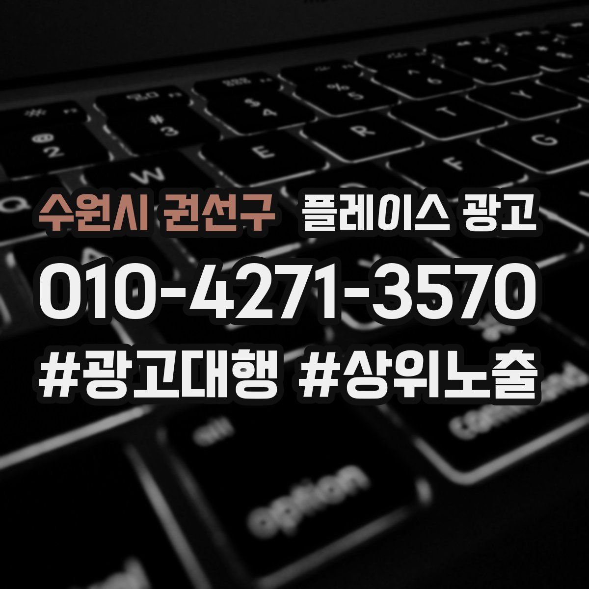 수원시 권선구 플레이스 광고