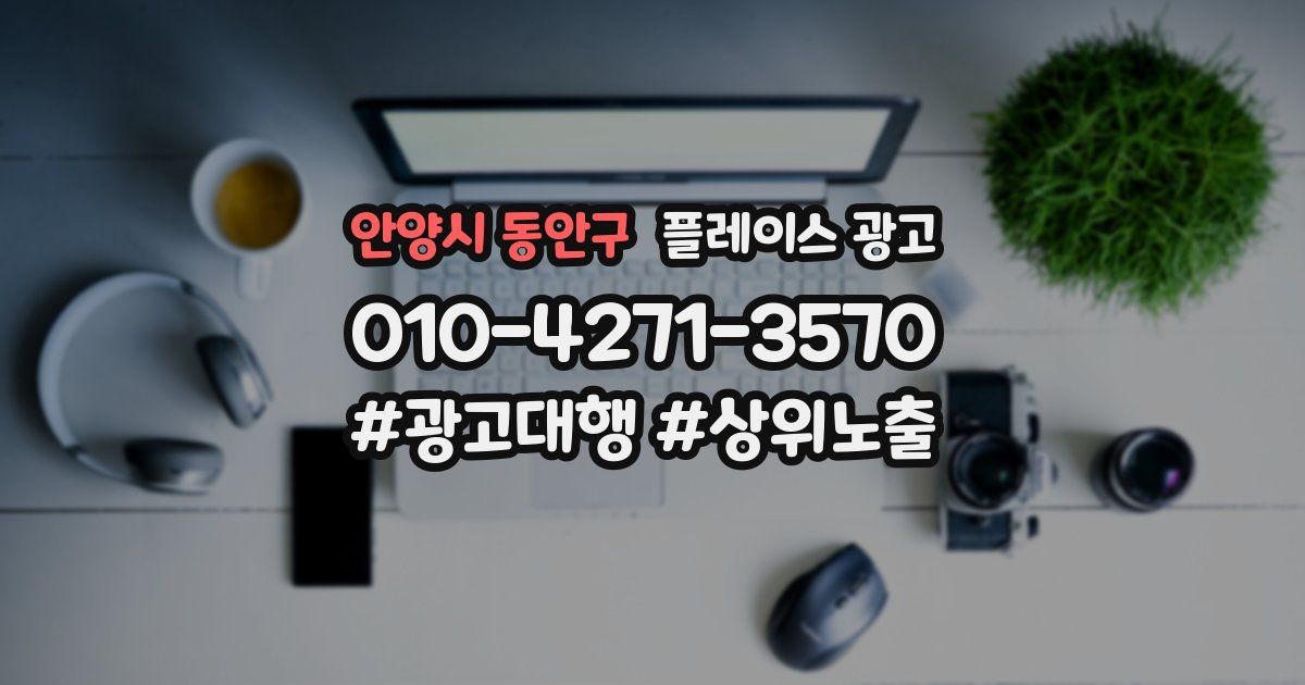 안양시 동안구 플레이스 광고