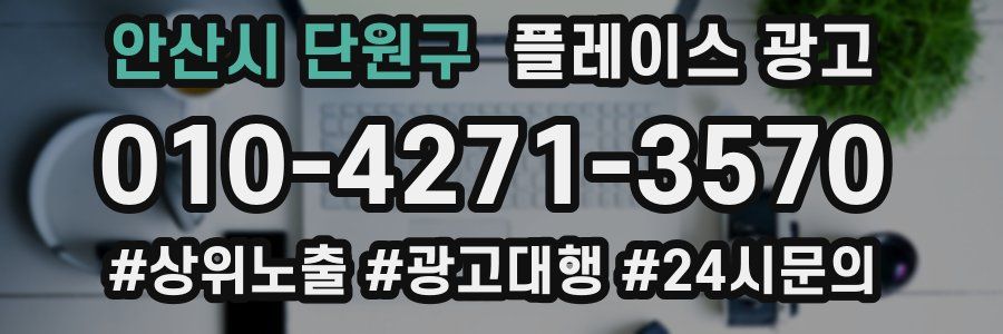 안산시 단원구 플레이스 광고
