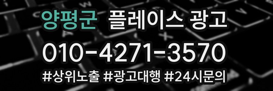 양평군 플레이스 광고