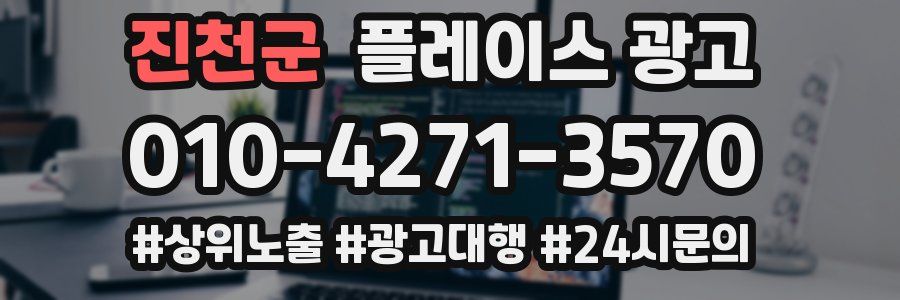 진천군 플레이스 광고