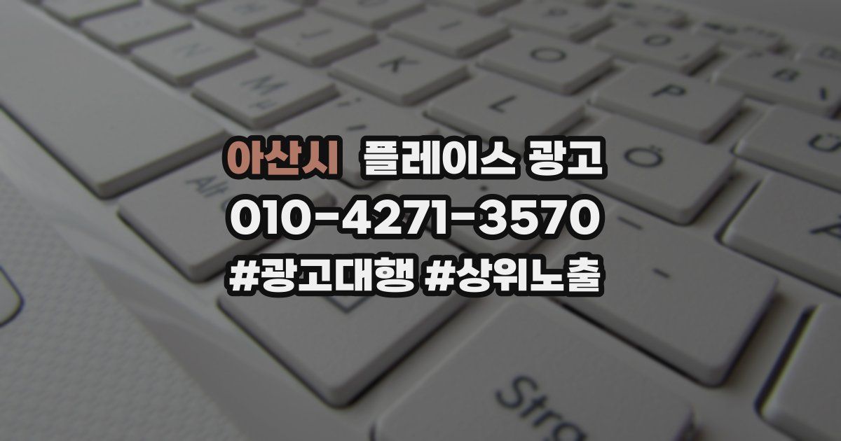 아산시 플레이스 광고
