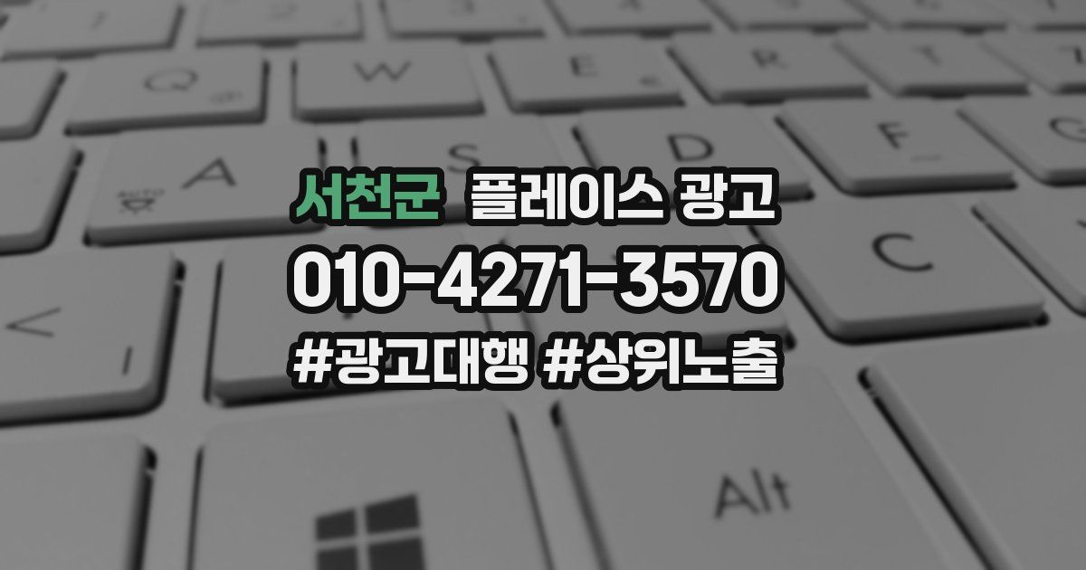 서천군 플레이스 광고