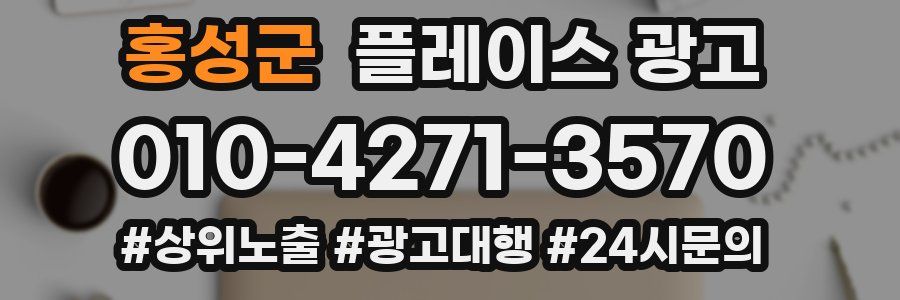 홍성군 플레이스 광고