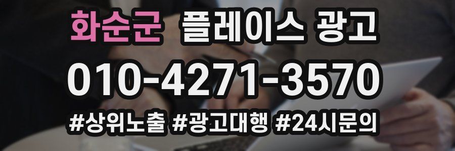 화순군 플레이스 광고