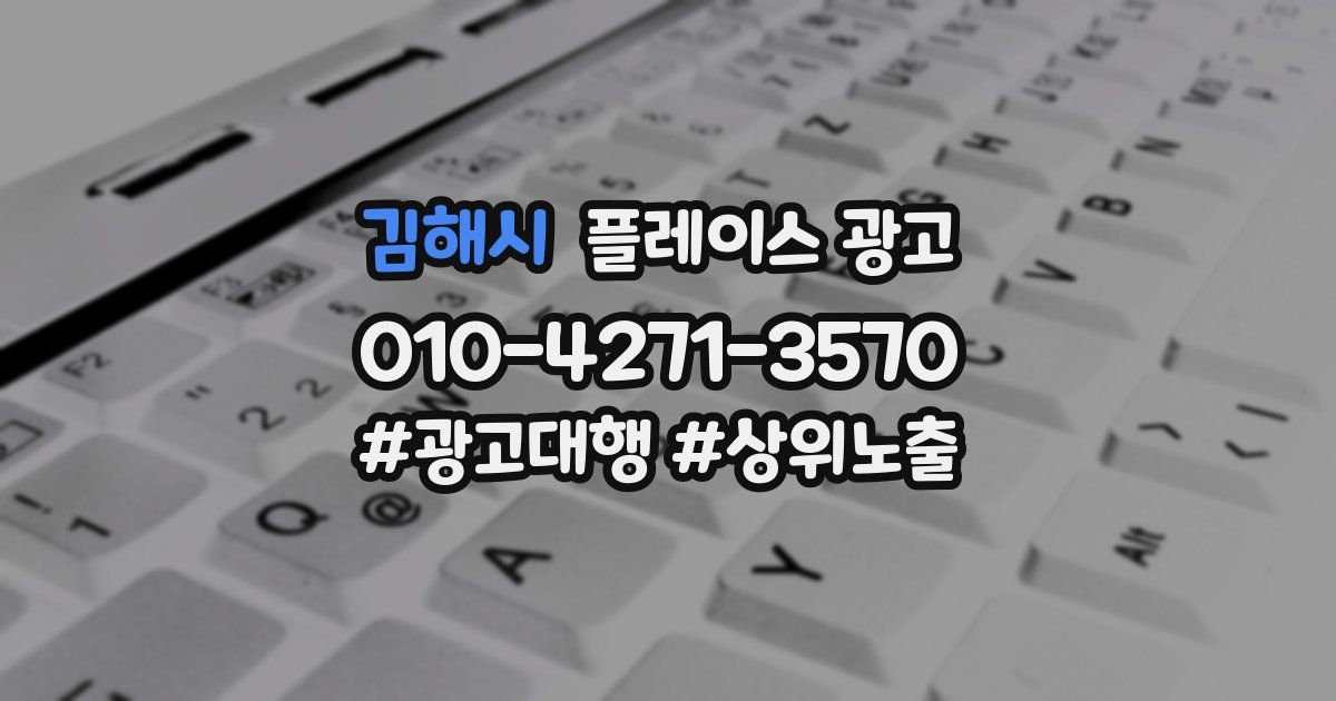 김해시 플레이스 광고
