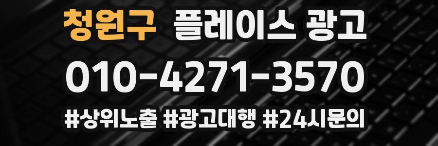 청원구 플레이스 광고