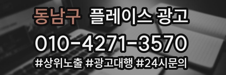 동남구 플레이스 광고