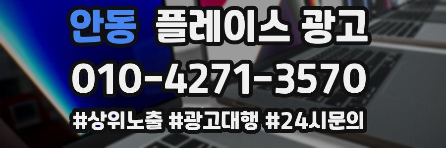안동 플레이스 광고