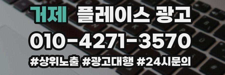 거제 플레이스 광고