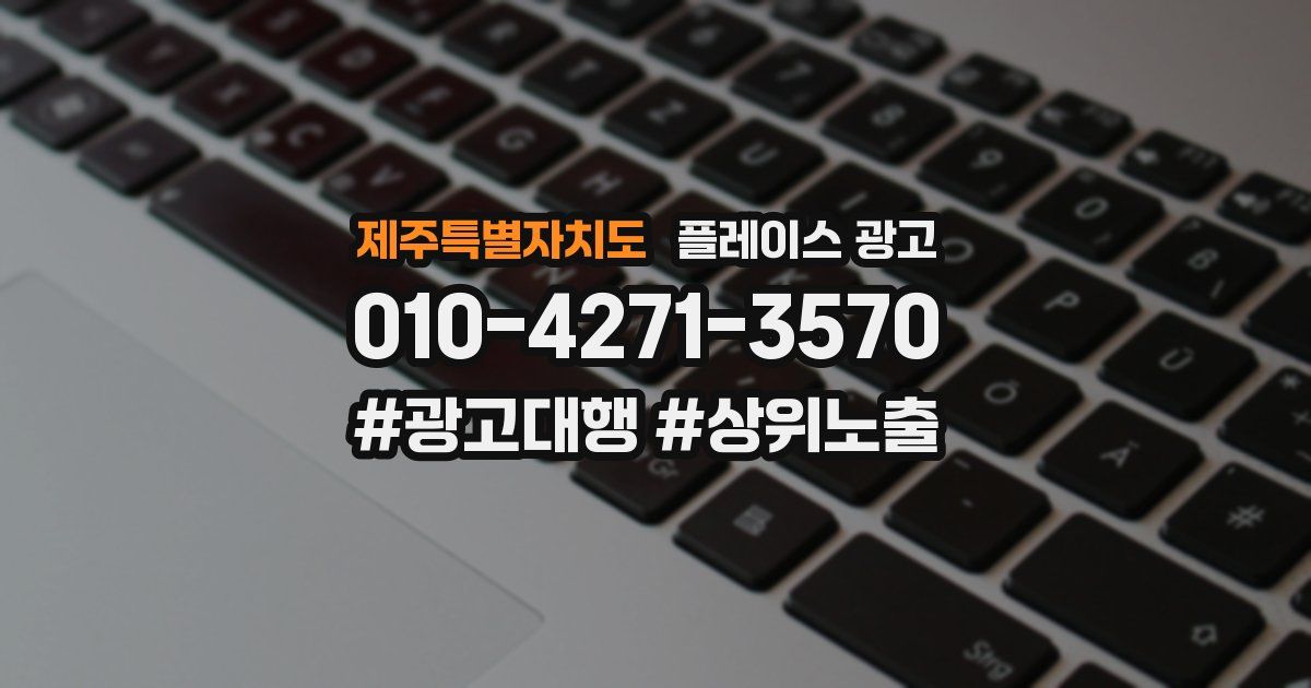 제주특별자치도 플레이스 광고