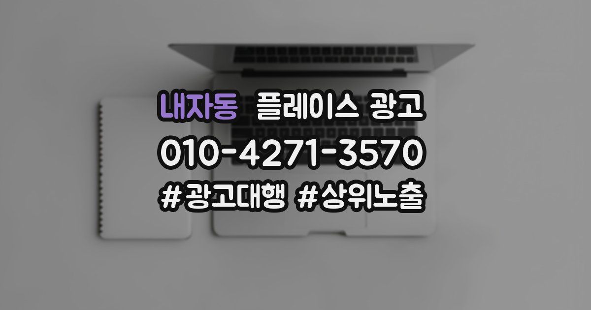 내자동 플레이스 광고